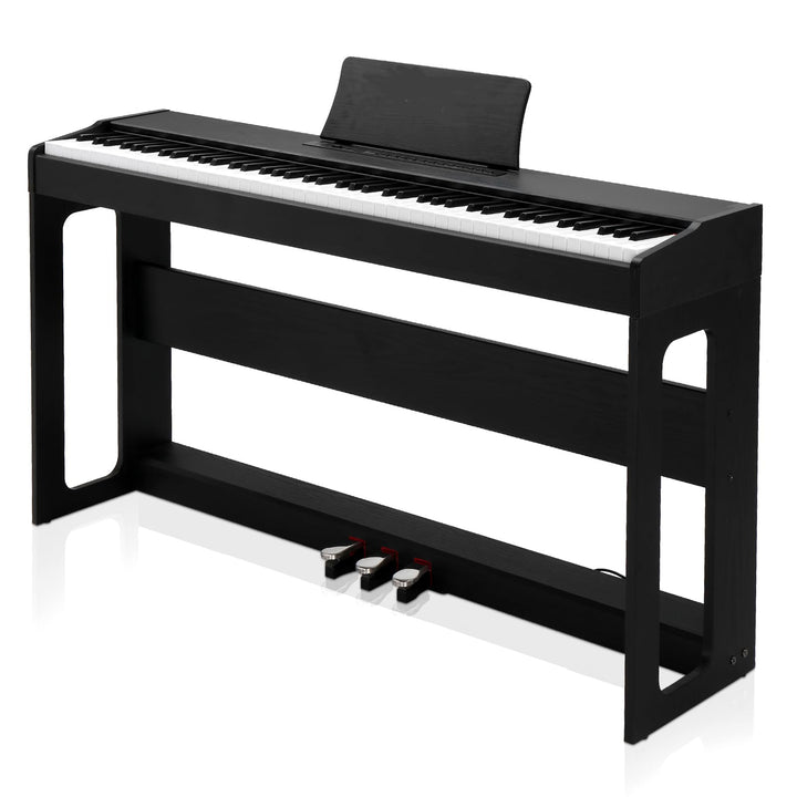 LEADZM 88 Tasten Digital Piano, Voll Gewichtete Tastatur, E-Piano mit MIDI-USB, Audio Bluetooth und