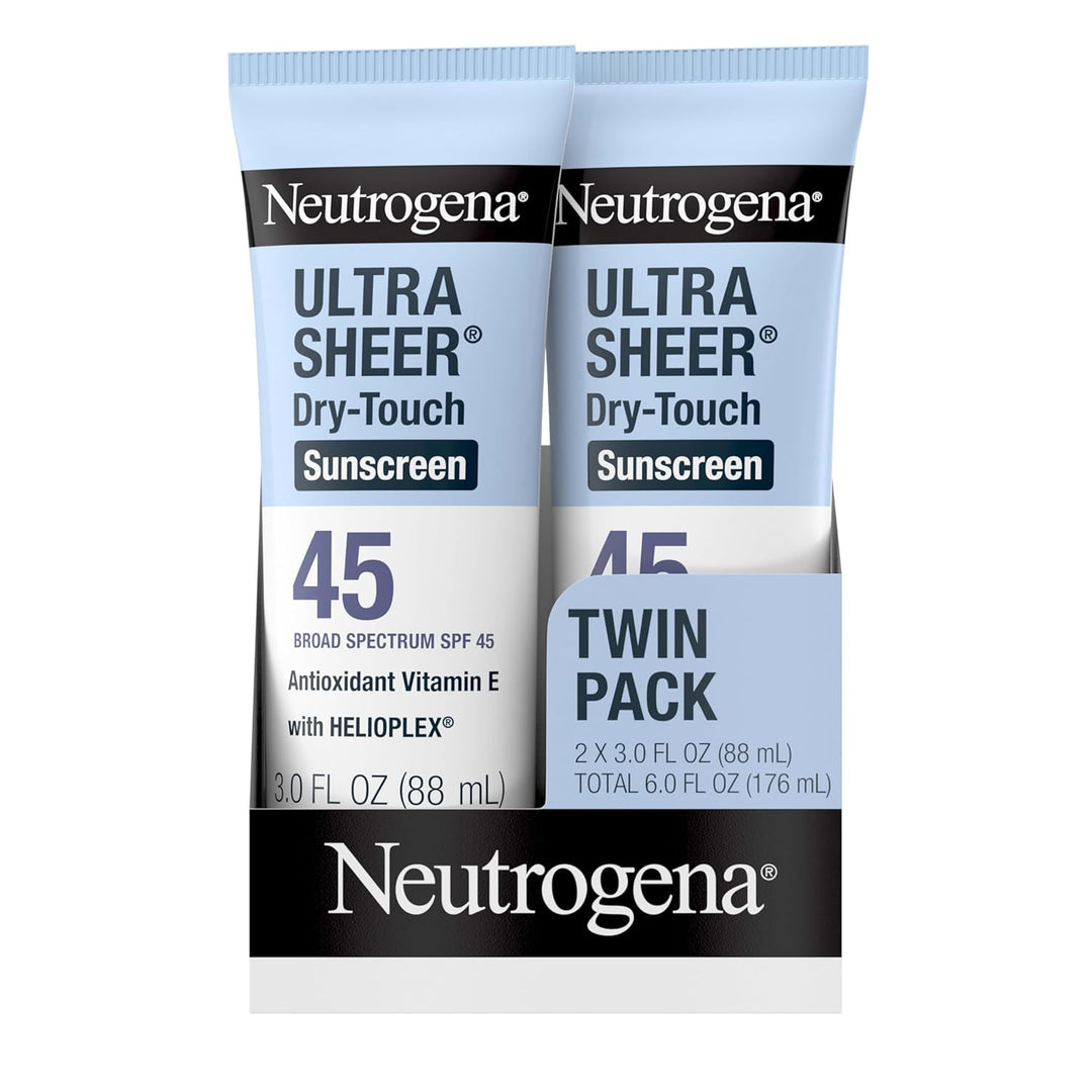 Neutrogena, Ultra-Sheer-Dry-Touch-Sonnenschutzlotion, mit breitem Spektrum LSF 70, 88 ml, 2 Stück