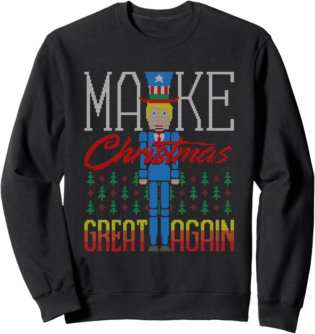 Make Christmas Great Again Trump USA Ugly Christmas Sweater Sweatshirt