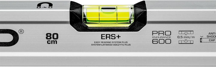 PRO600 Wasserwaage mit magneten 80cm Eloxiert - Die Härte 9 auf der Mohs Skala - Ergonomischen Profi