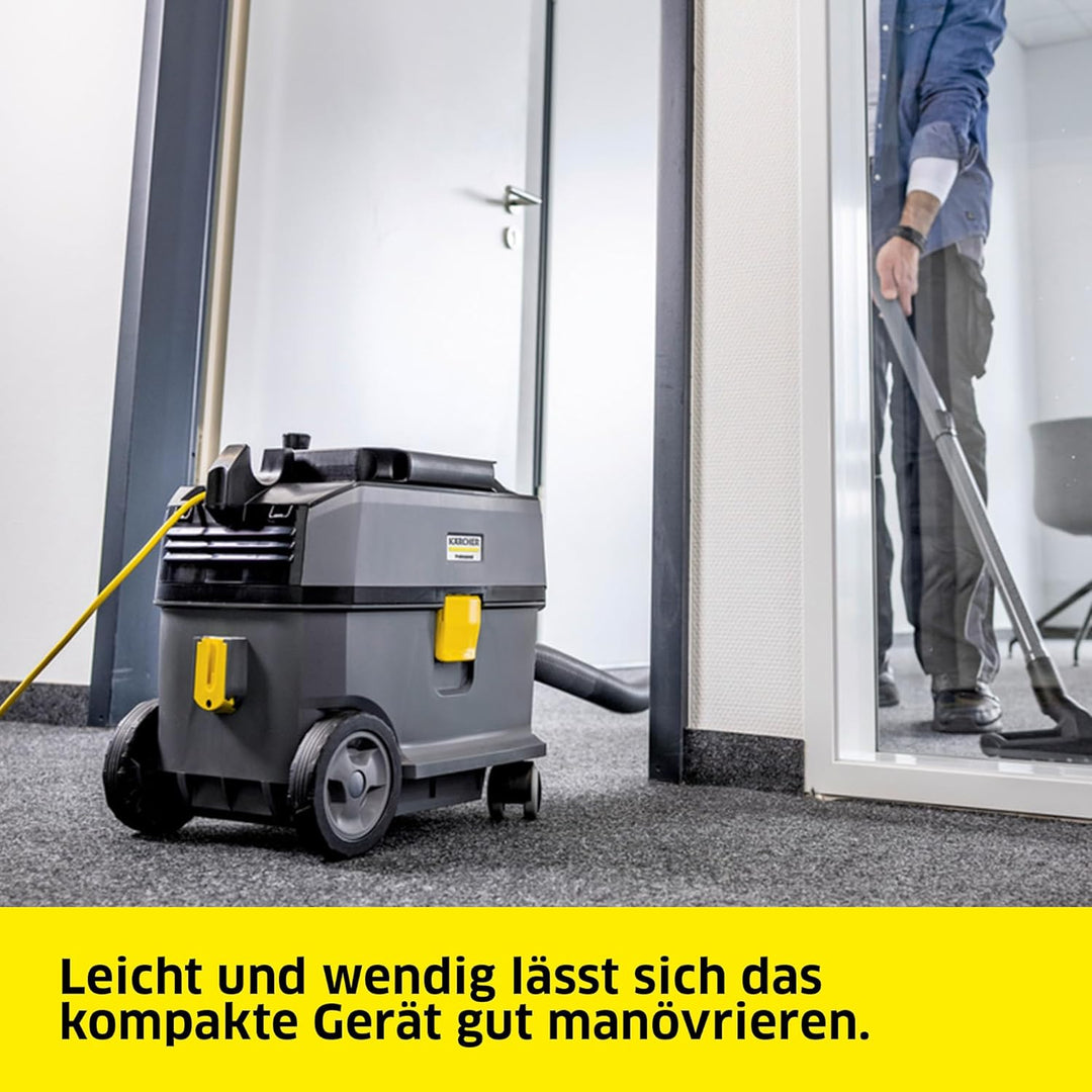 Kärcher Trockensauger T 10/1 ADV, für Textil- und Hartböden, Behälter (teilweise aus Rezyklat): 10 l