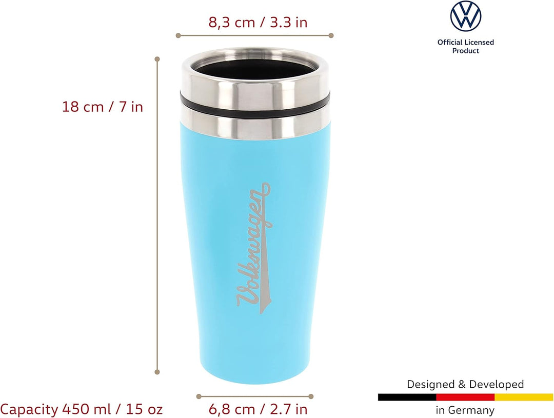 BRISA VW Collection - Volkswagen Isolierter Edelstahl Thermo-Becher im Original VW Design (Doppelwan