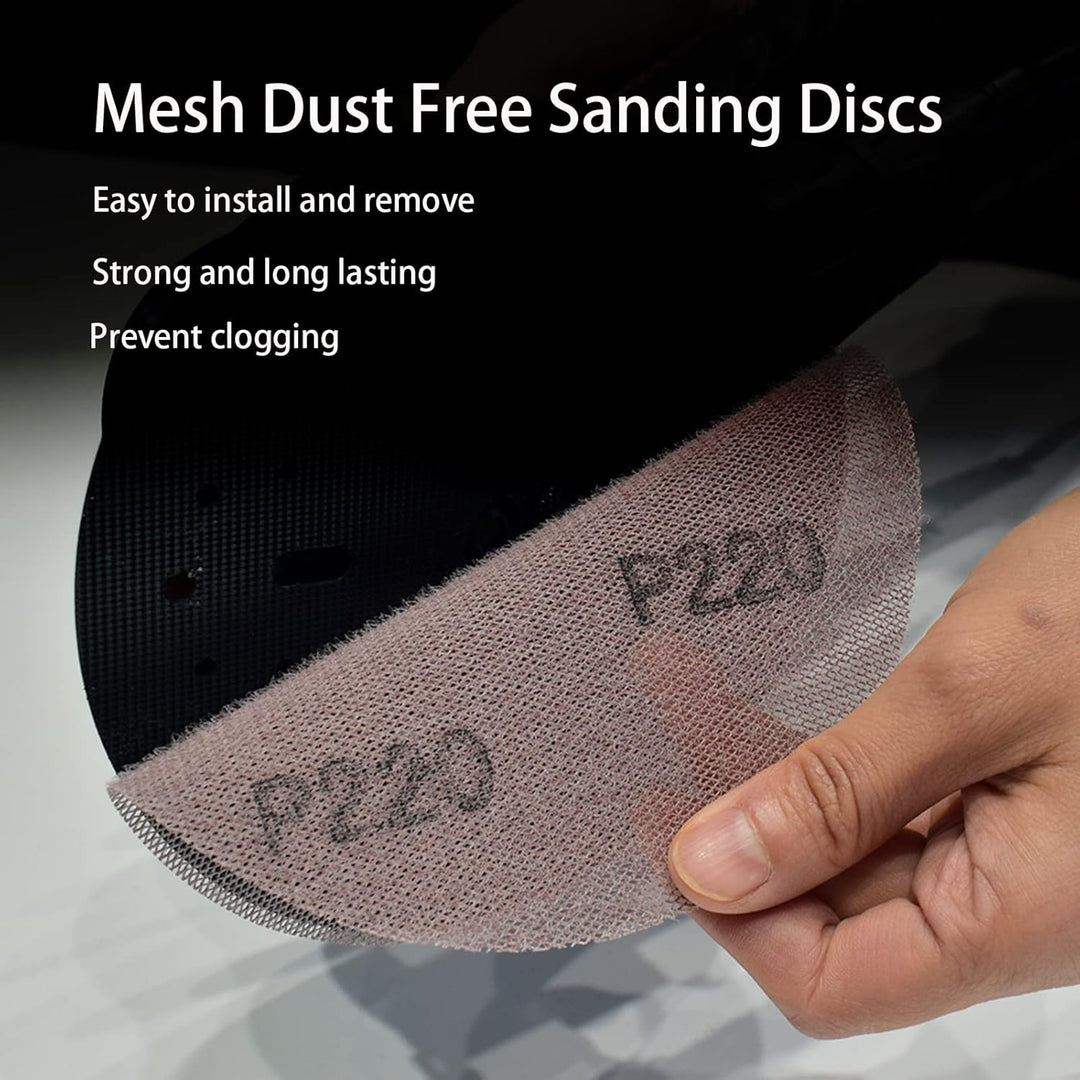 MAXXT 150mm Hook & Loop DA Sander Backing Plate Pad and 30pcs sandpaper, for MAXXT Brushless Orbit S