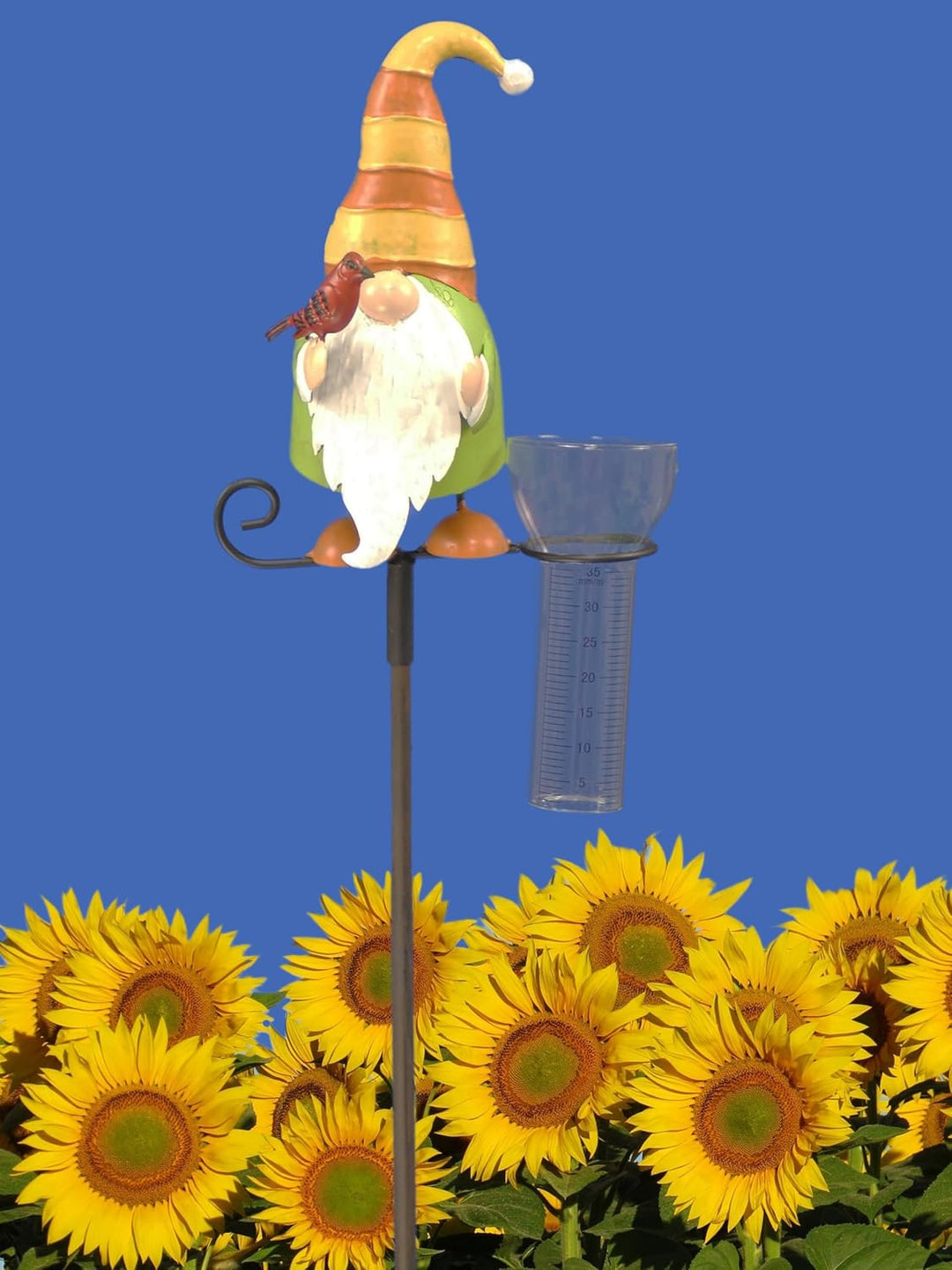 Pommerntraum ® | Regenmesser Niederschlagsmesser Pluviometer Gartendekoration Gartenstecker Zwerg Wi