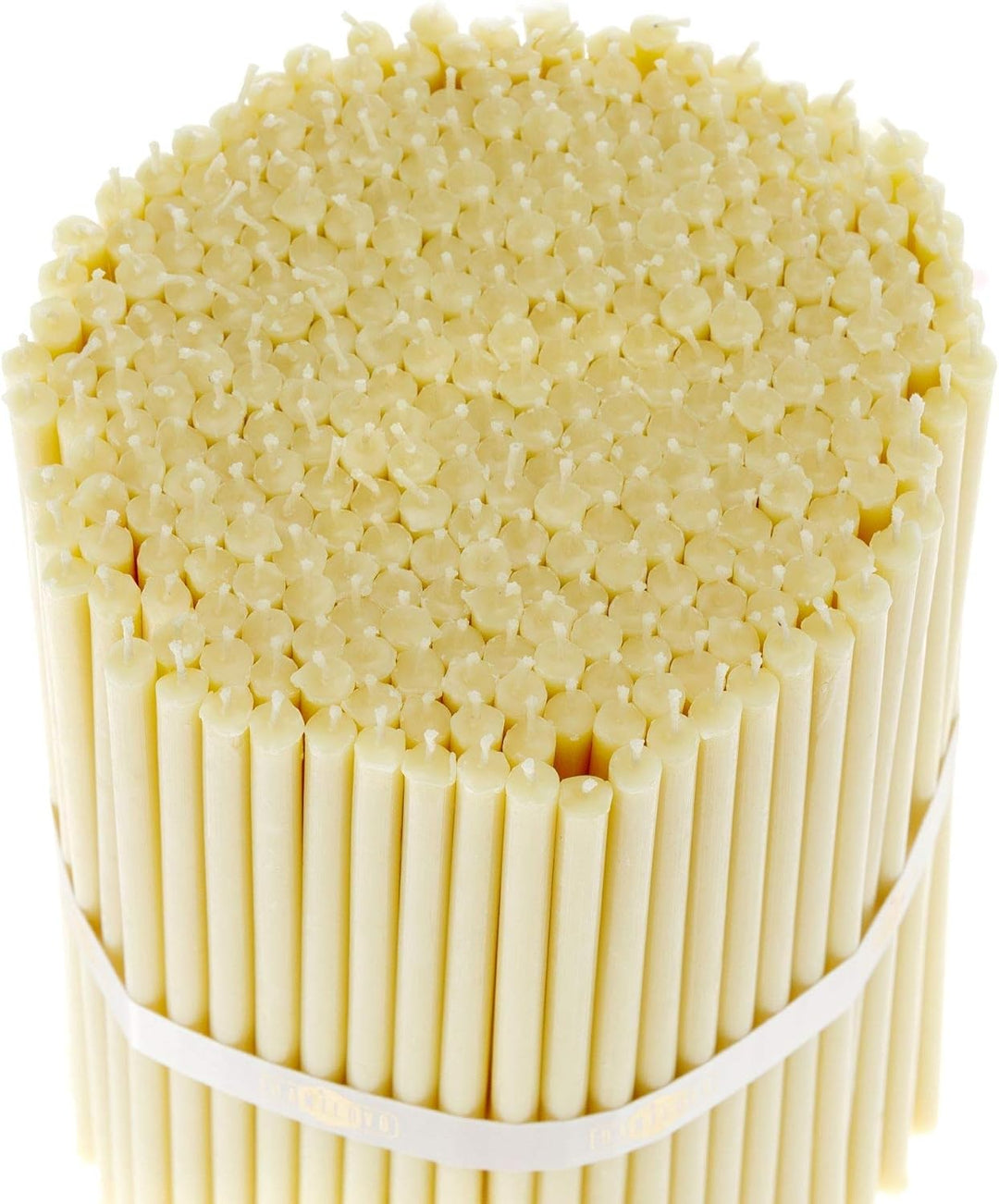 Danilovo 50 Stück Weiss Bienenwachs Kerzen - Orthodoxe Kerzen für Gebet, Rituals, Tischdeko Hochzeit