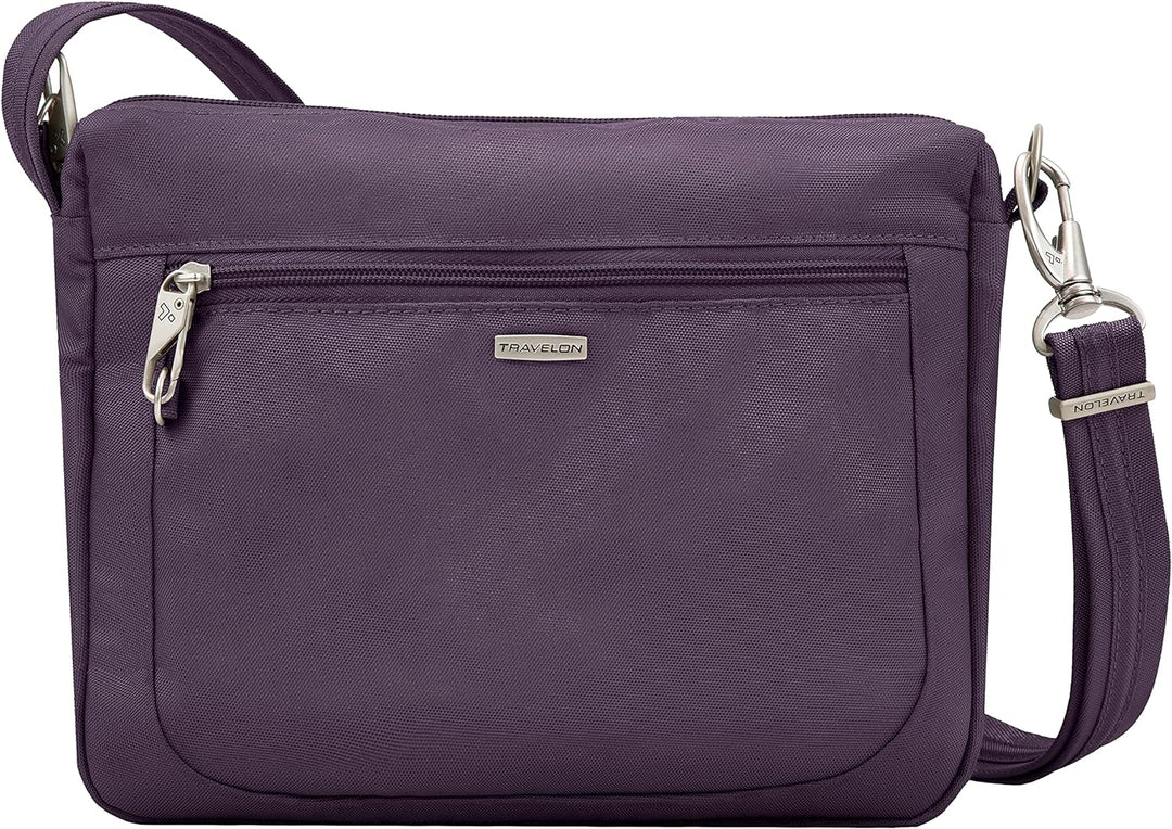 Travelon Damen Anti-theft Classic Small E/W Crossbody Bag Umhängetasche Einheitsgrösse Violett, Einh