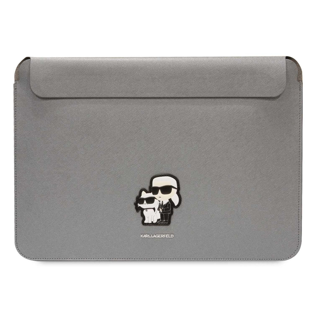 Karl Lagerfeld Sleeve KLCS14SAKCPMG 14" Silber Saffiano Karl&Choupette