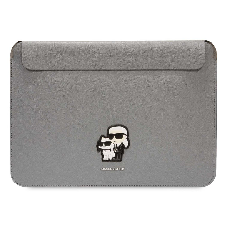 Karl Lagerfeld Sleeve KLCS14SAKCPMG 14" Silber Saffiano Karl&Choupette
