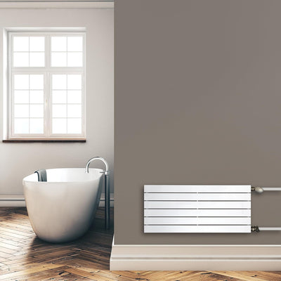 Paneelheizkörper Heizkörper Badheizkörper horizontal 450 x 1000 seitlicher Anschluss (502 Watt nach
