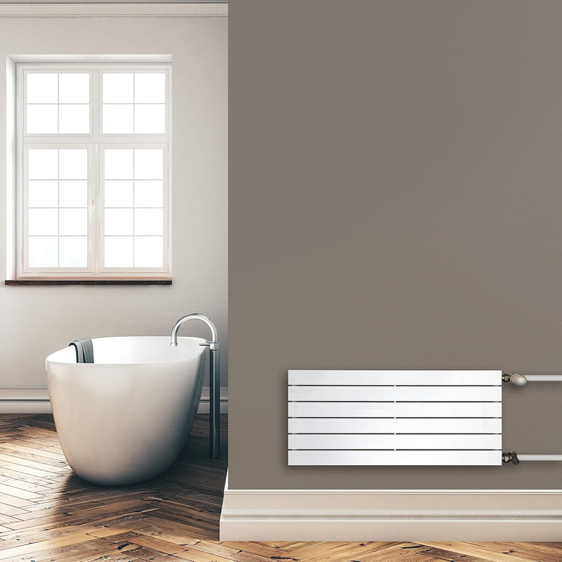 Paneelheizkörper Heizkörper Badheizkörper horizontal 450 x 1000 seitlicher Anschluss (502 Watt nach