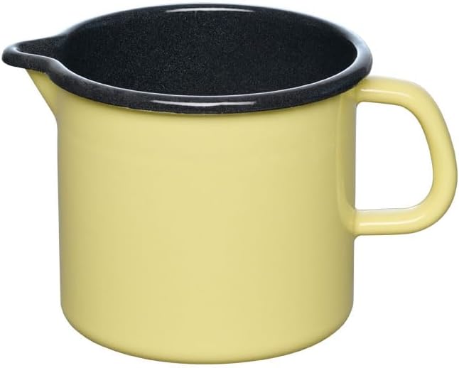 Riess, 0040-002, Schnabeltopf ø 12cm, LEMON, Gelb, Emaille, Vol. (rec.): 1,0 Liter, Made in Österrei