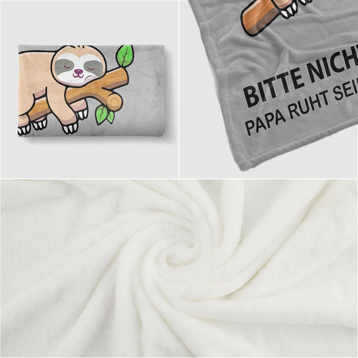 KAAYEE Papa Geschenk, Kuscheldecke Geschenke für Papa zum Geburtstag Valentinstag Vatertag, Geburtst