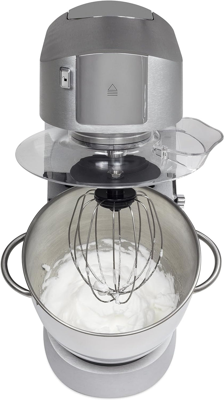 CASO KM 1200 Chef - Design Küchenmaschine, Aluminiumgehäuse, Kapazität 6 Liter, 8 Geschwindigkeitsst