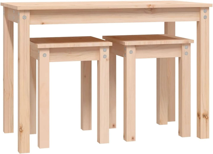 Tidyard Satztische 3 STK.Tischset Beistelltisch Satztisch-Set Tisch Seitentisch TeetischKaffeetisch