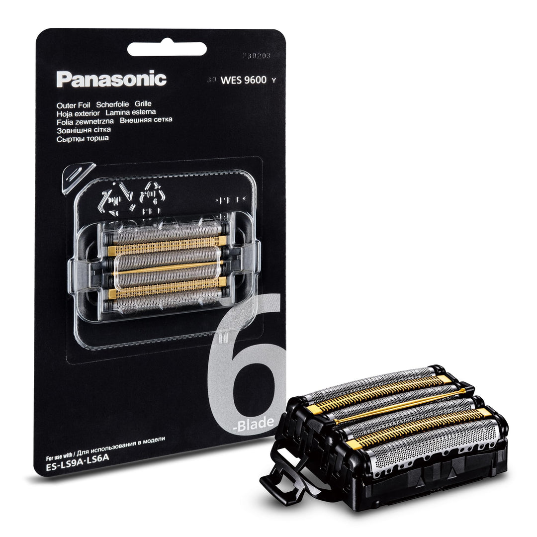 Panasonic WES9600Y1361 Ersatzklingen für Elektrorasierer ES-LS9A & ES-LS6A, Kombipack, 6-Klingen-Sys