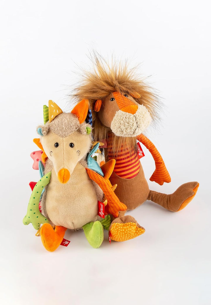 SIGIKID 42844 Stofftier Löwe Patchwork Sweety Kuscheltier zum Spielen & Schmusen aus weichem Materia