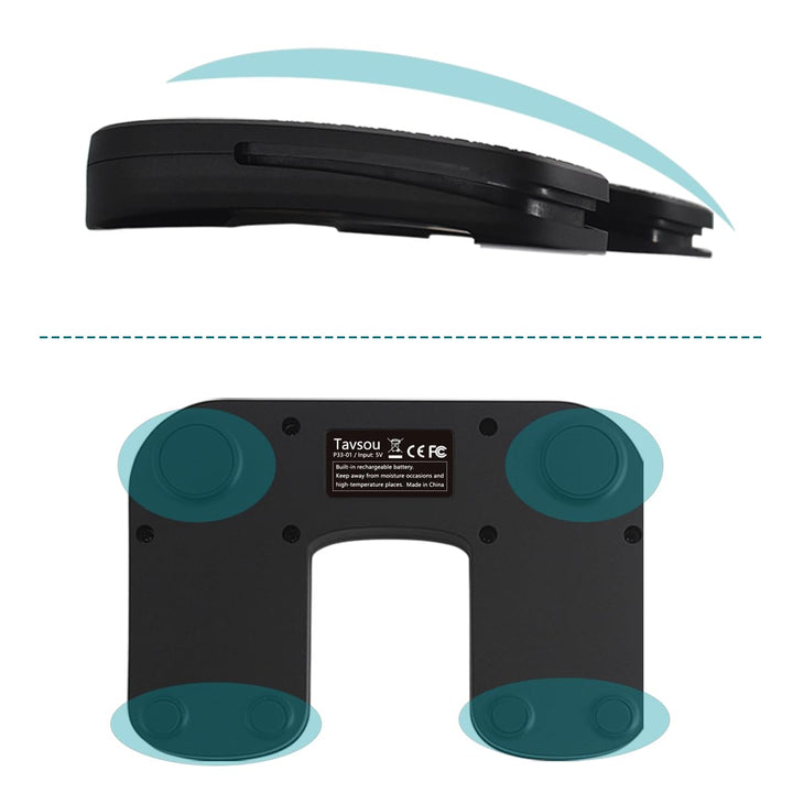 Tavsou Bluetooth Page Turner Pedal für Tablet Smartphone wiederaufladbar leise (Plus), Plus