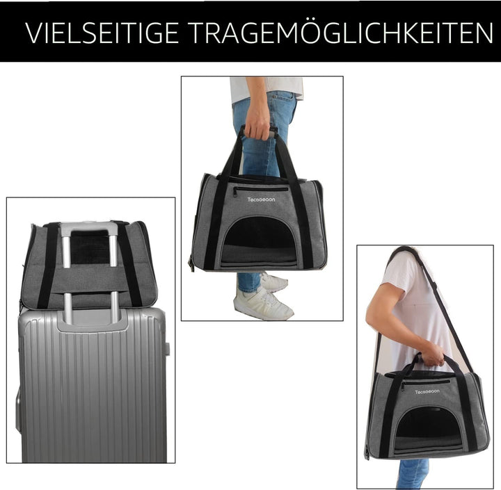 Tecageaon Weiche Tragetasche für Katzen und Hunde, für kleine Hunde, Katzen, Hunde, Welpen, ausbruch