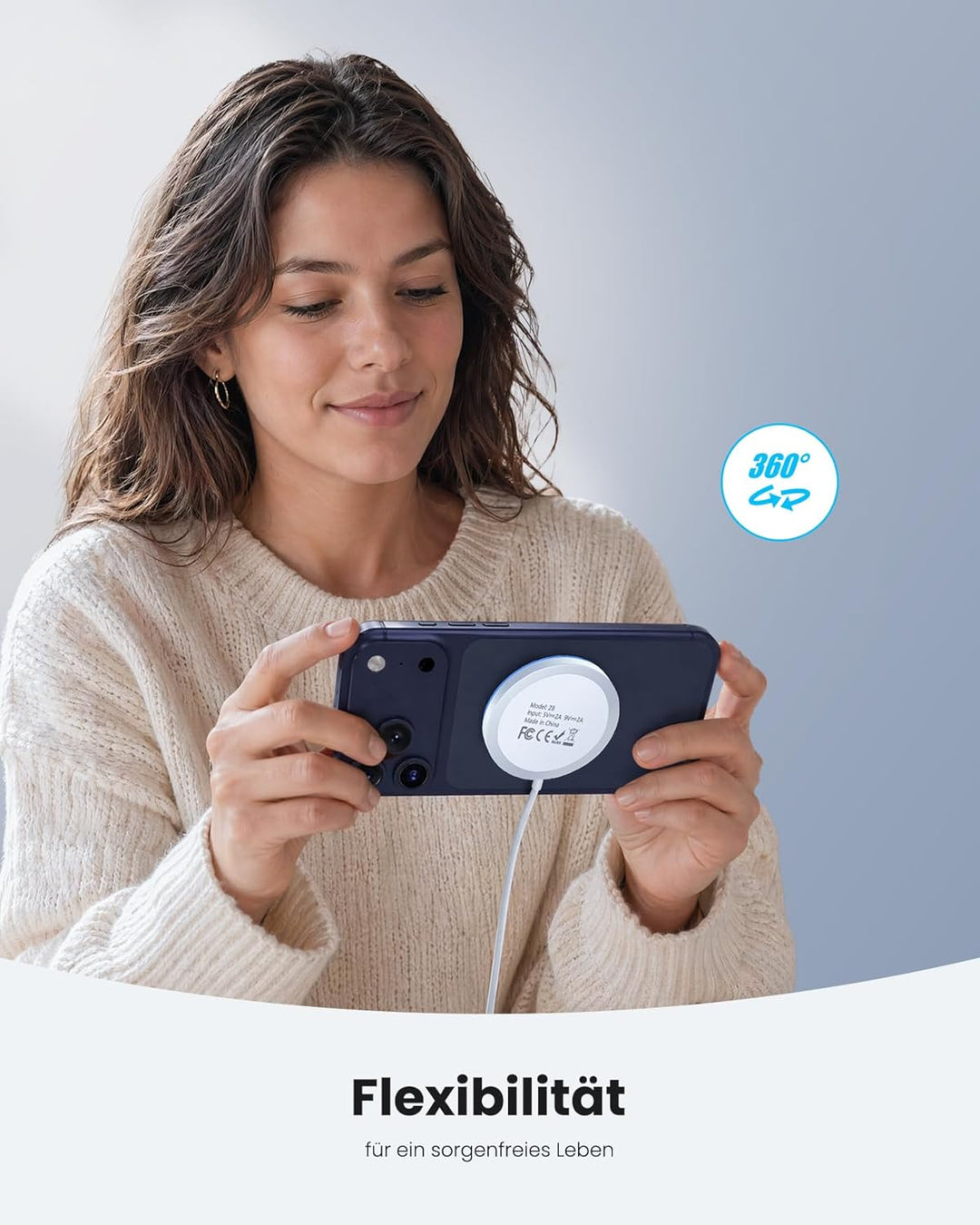 Mag-Safe Ladegerät iPhone mit 20W Schnelles Adapter, Wireless Charger induktive ladestation für iPho