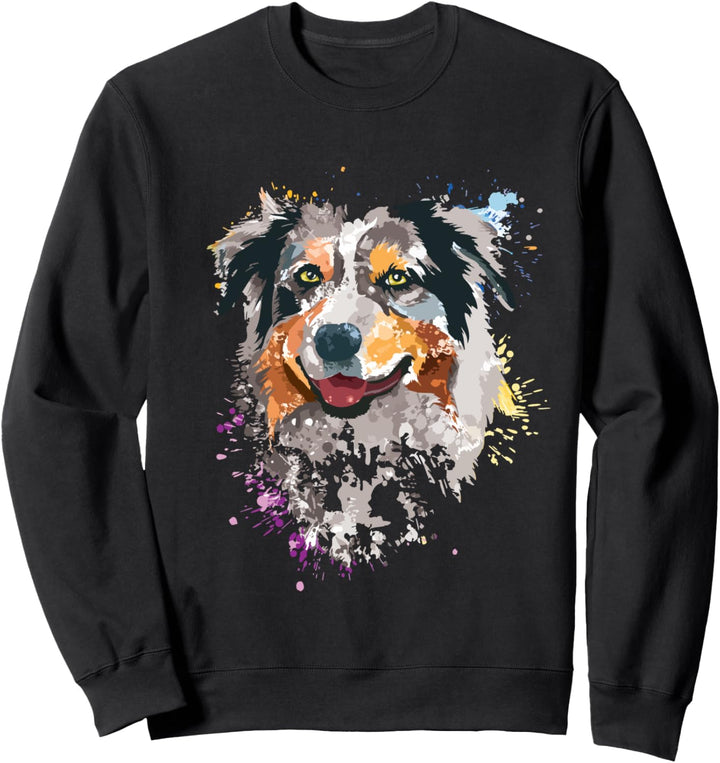 Aussie Shirt Damen Australian Shepherd Geschenk Aussie Mama Sweatshirt
