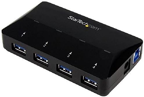 StarTech.com USB 3.0 Hub plus dedizierter Ladeanschluss (4 Port - 1 x 2.4 A Port - Desktop USB Hub -