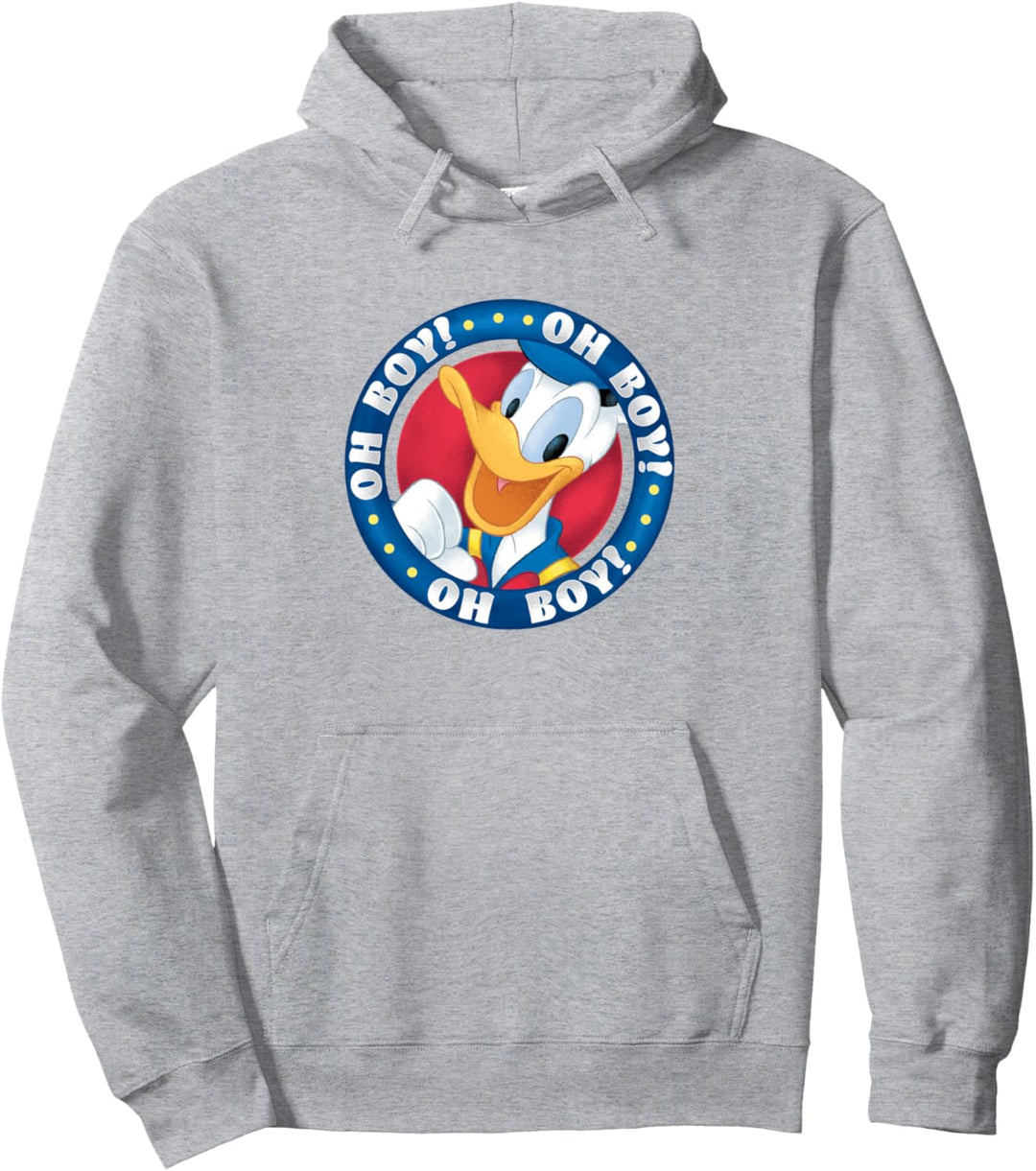 Disney Mickey And Friends Donald Duck Oh Boy Oh Boy Oh Boy Pullover Hoodie