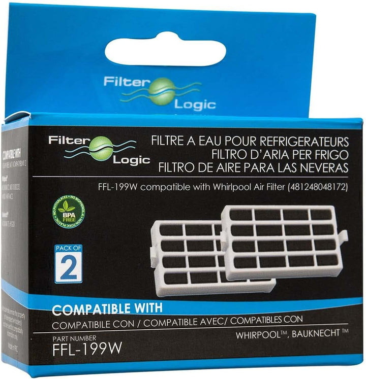 FilterLogic FFL-199W | 6er Pack - Antibakterielle Hygiene Luftfilter kompatibel mit Bauknecht Whirlp