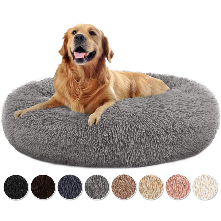 Hundebett, Tierbett Katzenbett Hundesofa Katzensofa, Waschbar Hundebett flauschig rund Hundekissen f