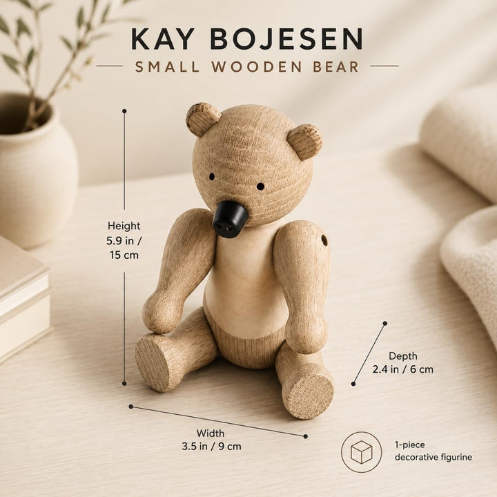 Kay Bojesen Bär klein Figuren 14.5 cm Holzfiguren Weihnachtsdekoration, Holz Klein Bär, Klein Bär