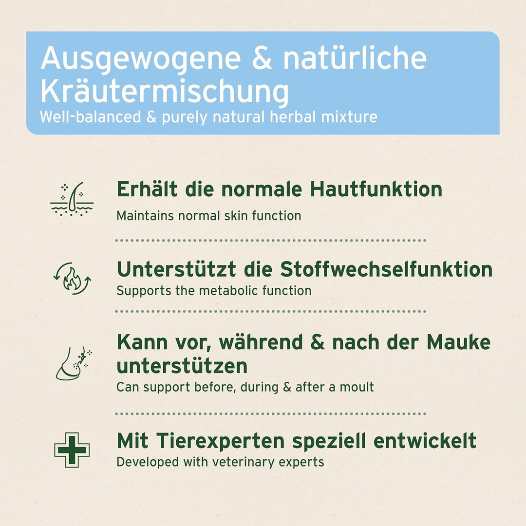 AniForte Mauke Formel für Pferde 1kg - Natürliche Hautpflege & Hufpflege, Unterstützt Stoffwechsel &