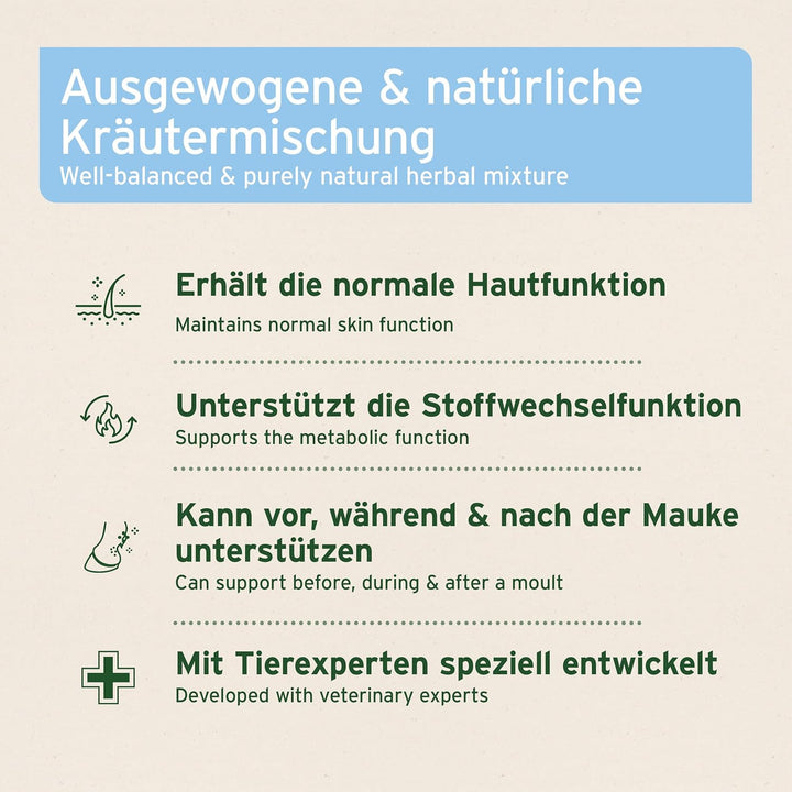 AniForte Mauke Formel für Pferde 1kg - Natürliche Hautpflege & Hufpflege, Unterstützt Stoffwechsel &