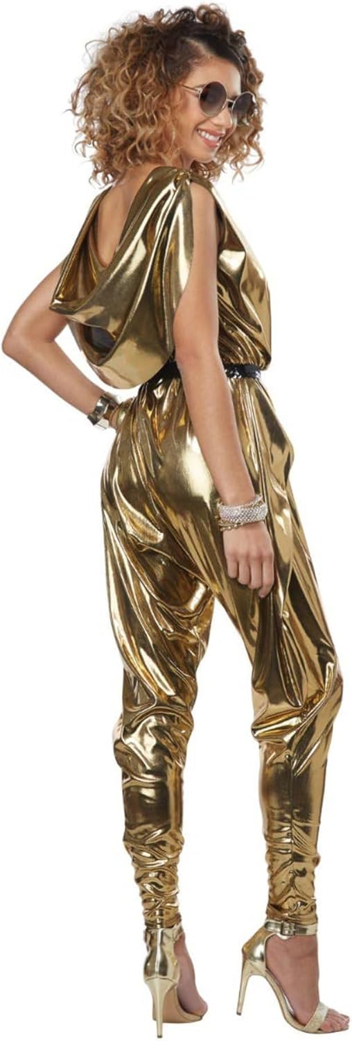 California Costumes Damen 70er Jahre Glitz N Glamour – Erwachsenenkostüm für Erwachsene, Gold, S, go