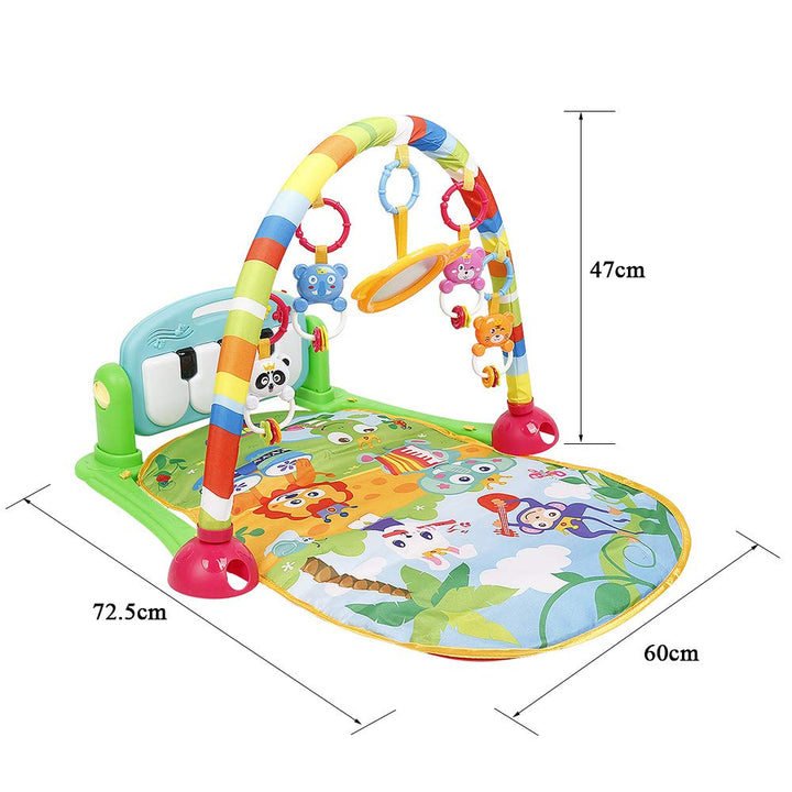 XUANYU Baby-Spielmatte, Spieldecke mit Spielbogen, Spielmatte Baby Faltbar, Lernspielzeug ab 0 Monat