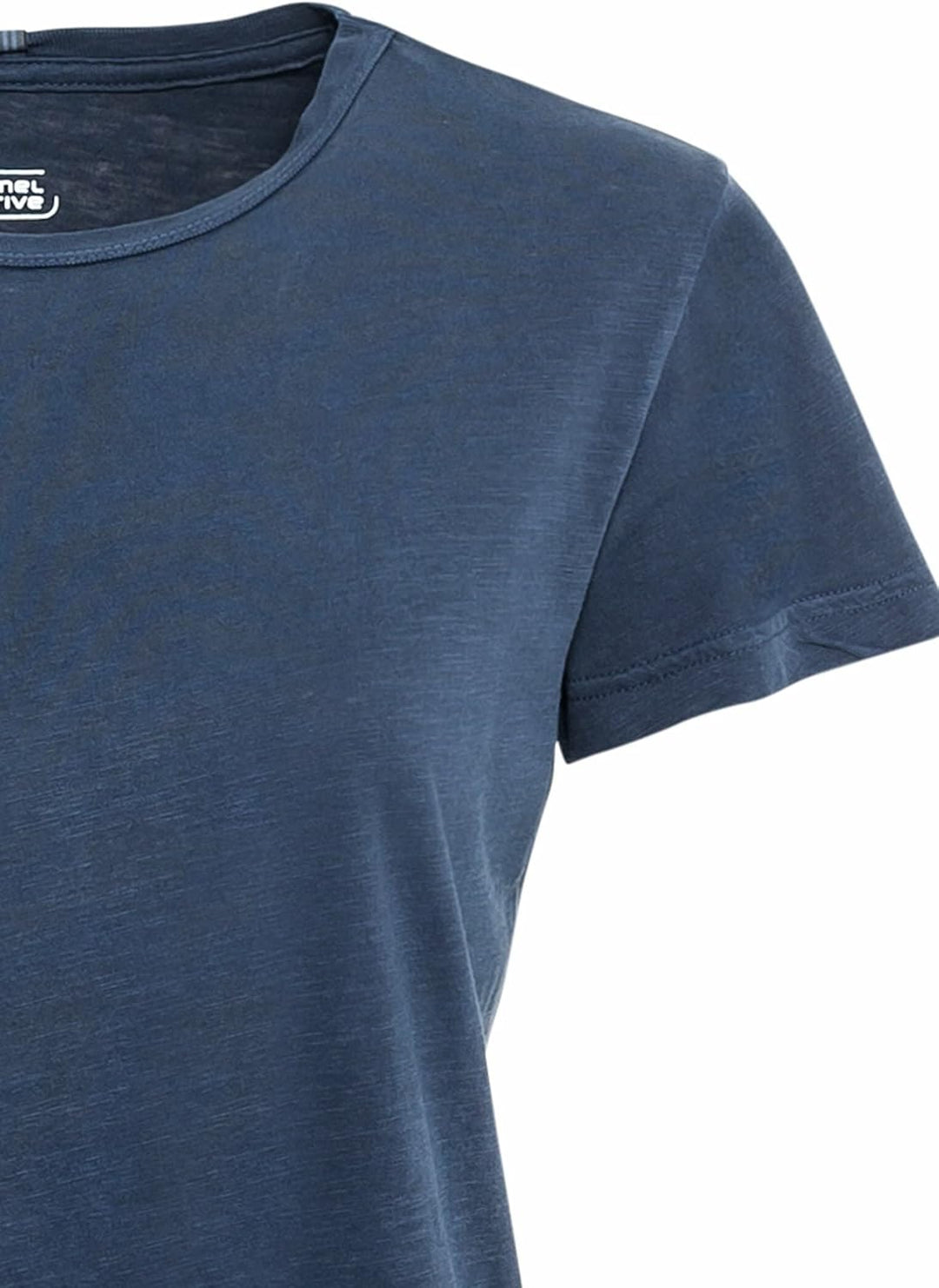 camel active Damen Kurzarm T-Shirt aus Organic Cotton S Dunkelblau, S Dunkelblau