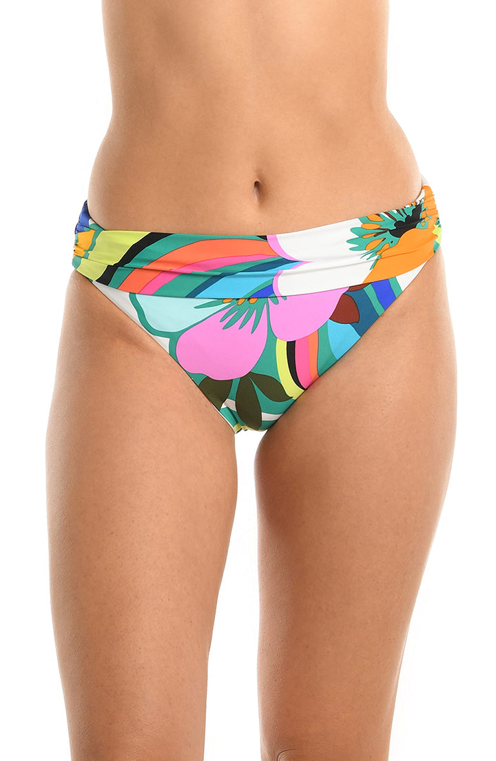 La Blanca Banded Hipster Bikini Swimsuit Bottom Bottom Women 16 Mehrfarbig/Sonnenfänger, 16 Mehrfarb