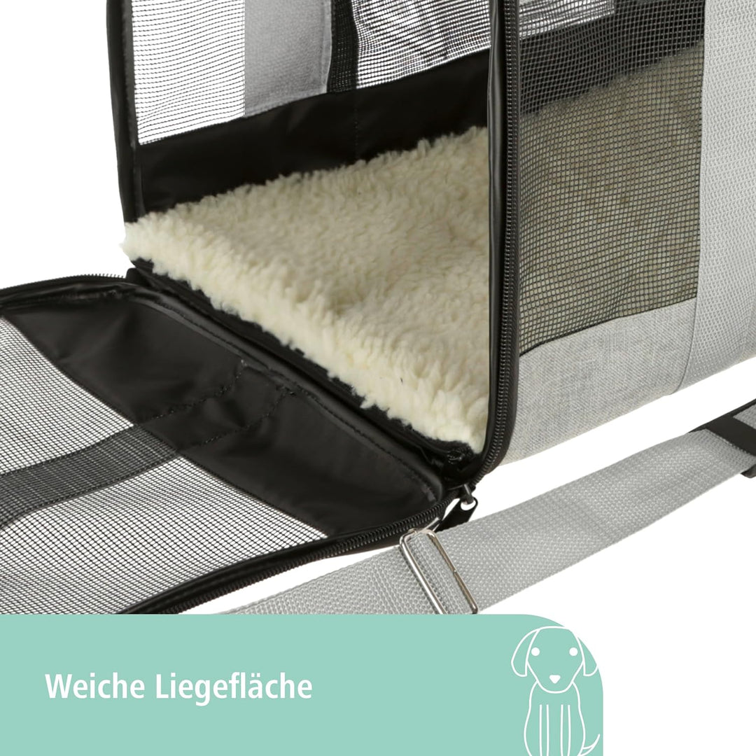 Kerbl Pet Tragetasche Casual, Transporttasche für Hunde/Katzen bis 9 kg, Mit Tragegriff und Schulter