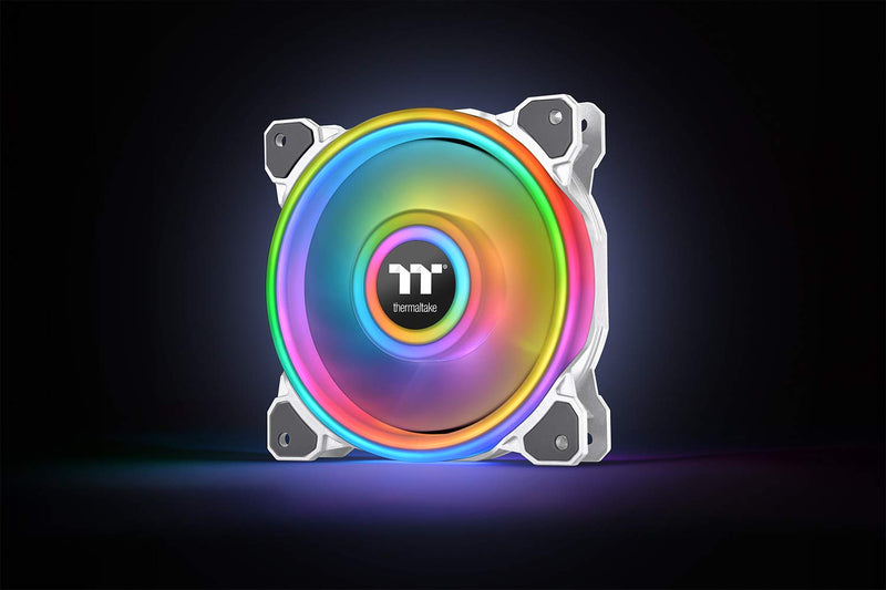 Thermaltake Riing Quad 14 RGB Radiator Fan TT Premium Edition 3 Pack - Weiss