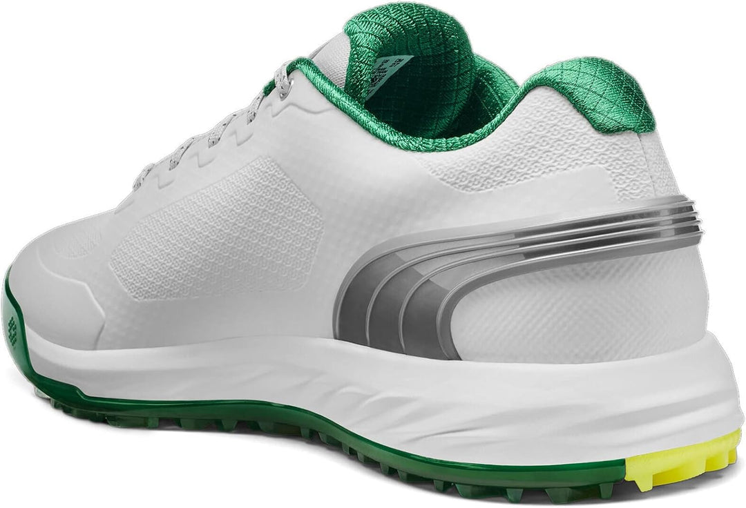 PUMA Herren Alphacat Nitro Golfschuh, 40.5 EU White Archive Green Yellow Burst