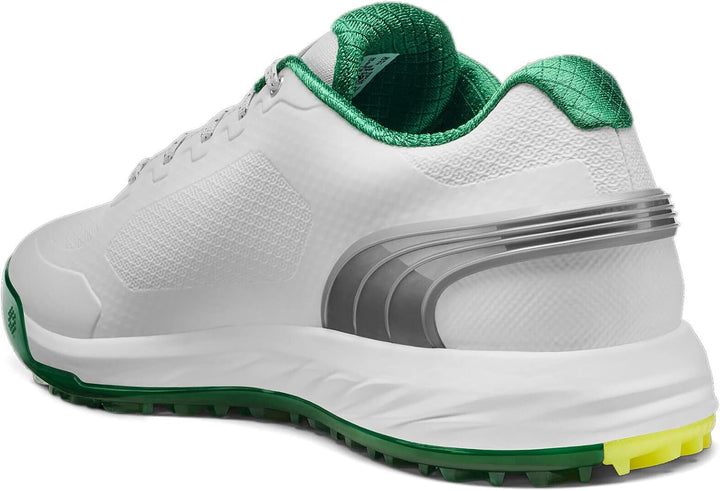 PUMA Herren Alphacat Nitro Golfschuh, 40.5 EU White Archive Green Yellow Burst