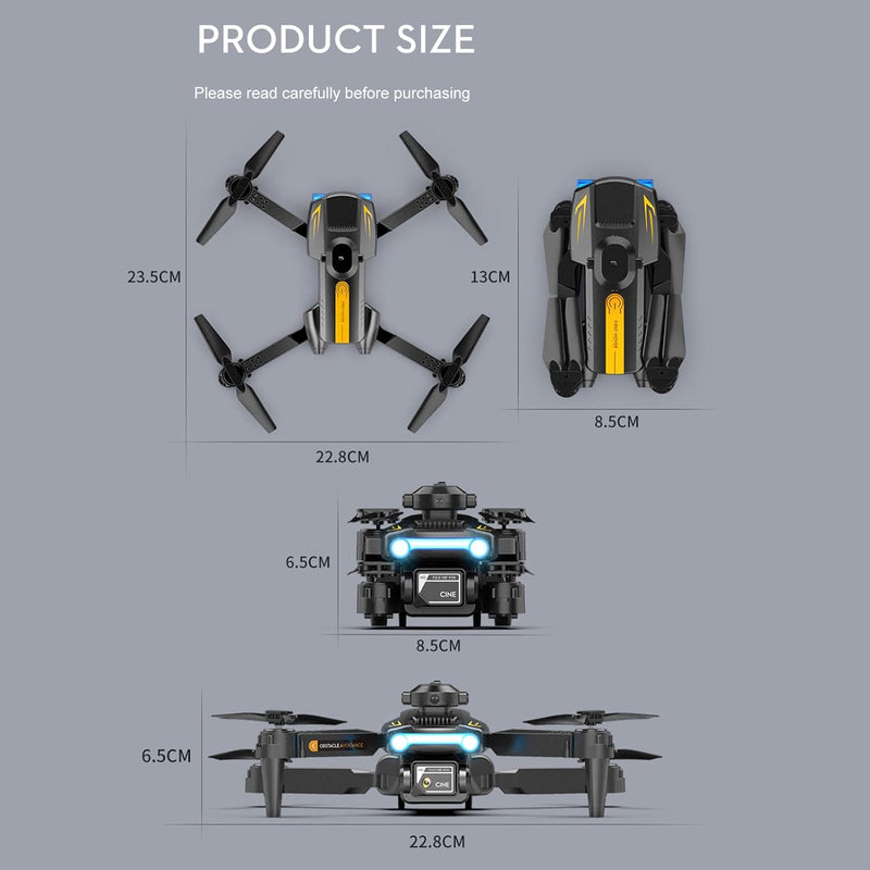 Goolsky LSRC XT2 RC Drohne, Kameradrohne 4K Daul WIFI 2,4GHz Positionierung des Optischen Flusses, E