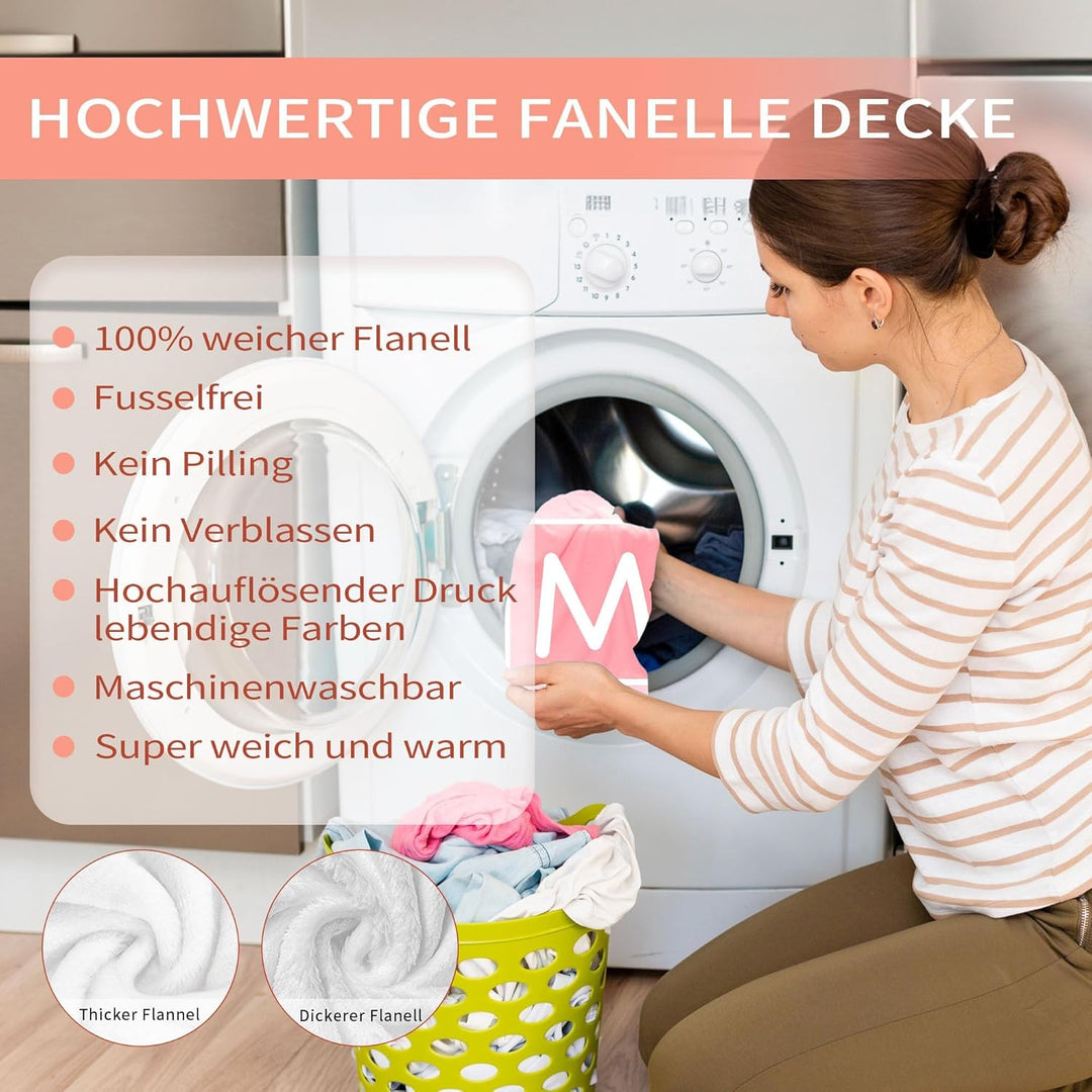 Easycosy personalisierte Decken für Paare Geschenke Benutzerdefinierte Bild, Foto Decke für Freundin