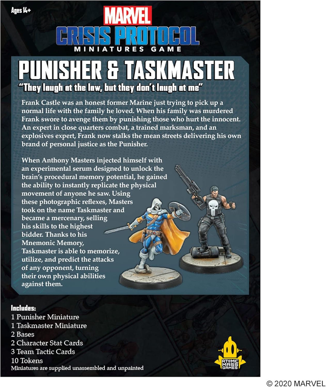 Atomic Mass Games - Marvel Crisis Protocol: Character Pack: Marvel Crisis Protocol: Punisher and Tas