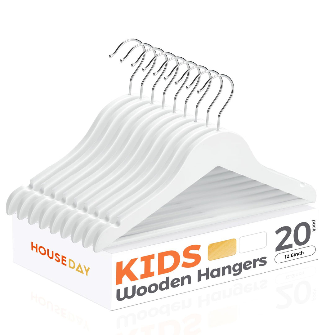 House Day Kinder-Kleiderbügel aus Holz, Baby-Kleiderbügel für Babykleidung, Kinder-Kleiderbügel mit