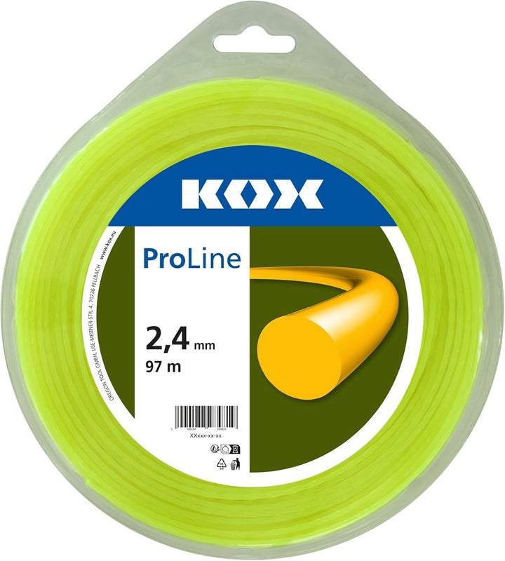 KOX ProLine Freischneidefaden rund 2,4 mm Durchmesser, 97 m Länge 2,4 mm Durchmesser, 97 m Länge 2,4