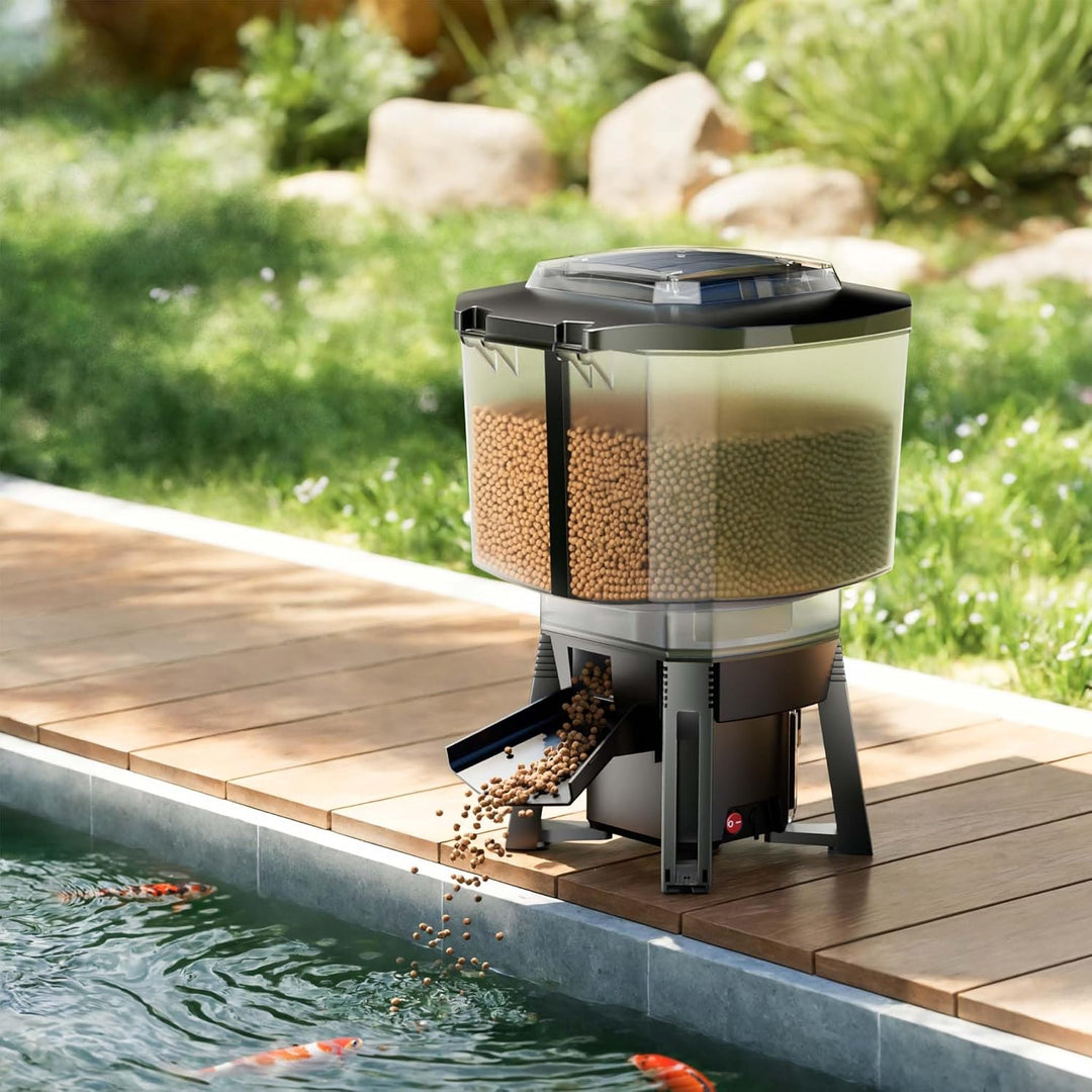 CFF-206 Fischfutterautomat Solar programmierbar 1-6 Fütterungen pro Tag