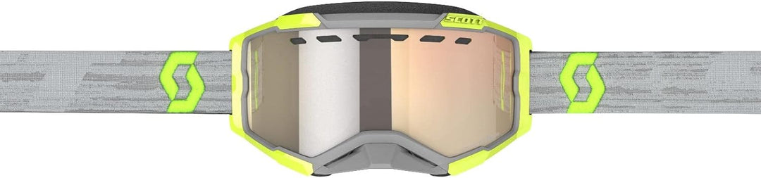 Scott Fury Snow Cross Light Sensitive Grau/Gelbe Brille (Yellow/Grey,One Size)