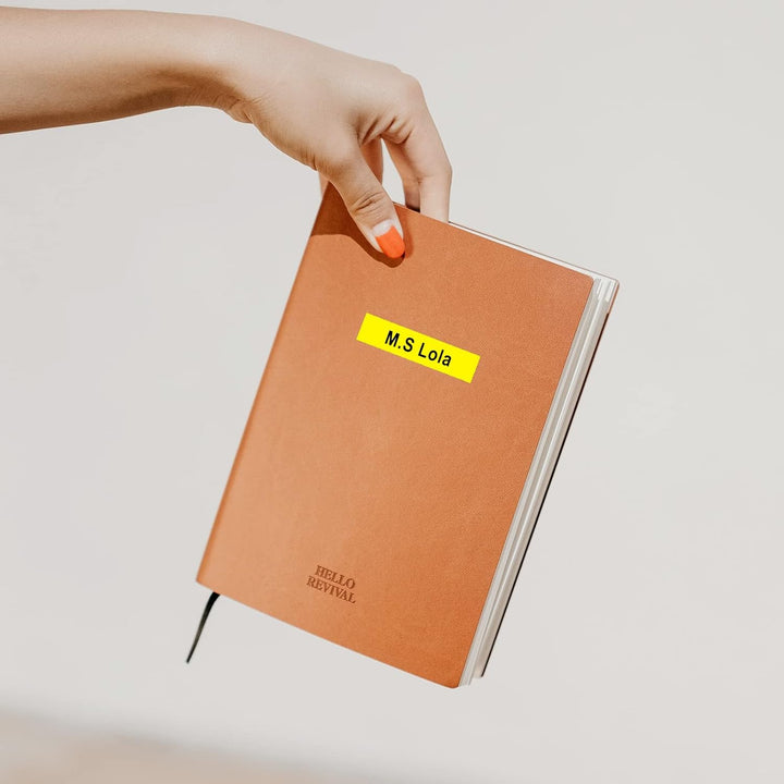 45018 12mm x 7m Kompatibel Dymo D1 Etikettenband Gelb 45018 S0720580, als Ersatz für D1 Etikettenban