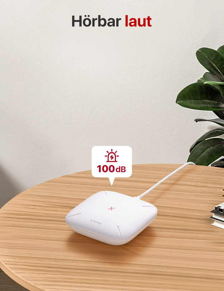 X-Sense Smart Home-Basisstation – Kompaktes Design, erfordert 2,4-GHz-WLAN, mit 2-in-1-Taste für Stu