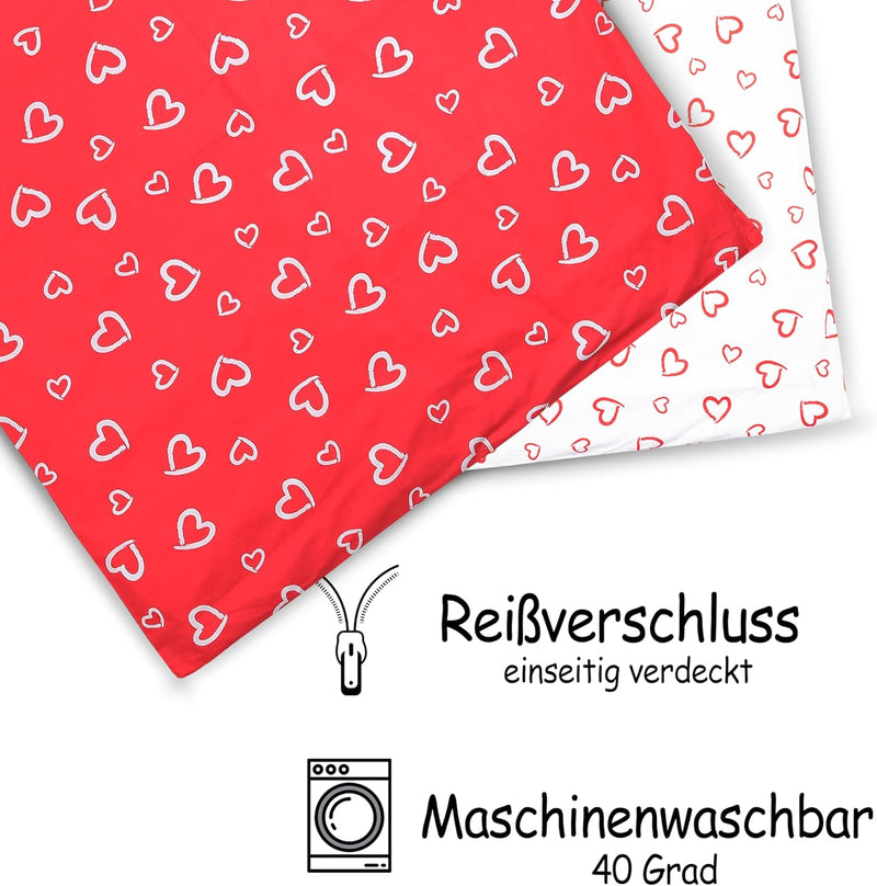 PinkZebra Baby- & Kinderbettwäsche: Decke 100 x 135 cm + Kissen 40 x 60 cm, für Mädchen & Jungs aus
