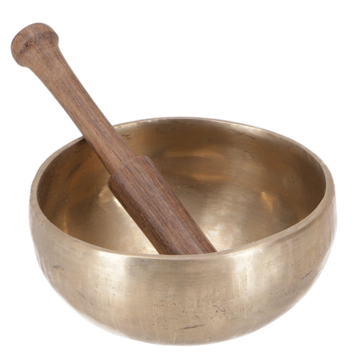 GURU SHOP Handgearbeitete Klangschale mit Langanhaltendem Ton, Tibet Klangschale - 13 cm, 13 cm